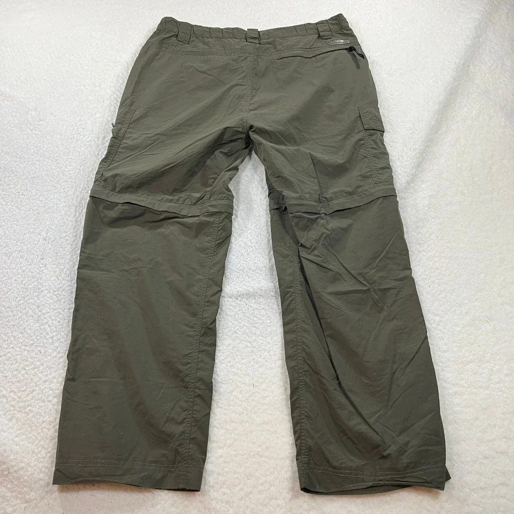 The North Face Cargo Pants Mens Medium Green Convertible Hiking Utility ANL2